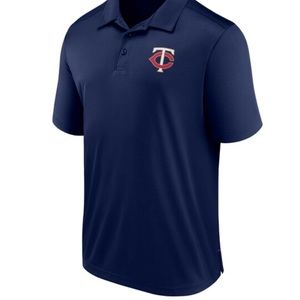 MINNESOTA TWINS NAVY POLO MAJOR LEAGUE BASEBALL 3-BUTTON PLACKET MEDIUM LIKE NEW